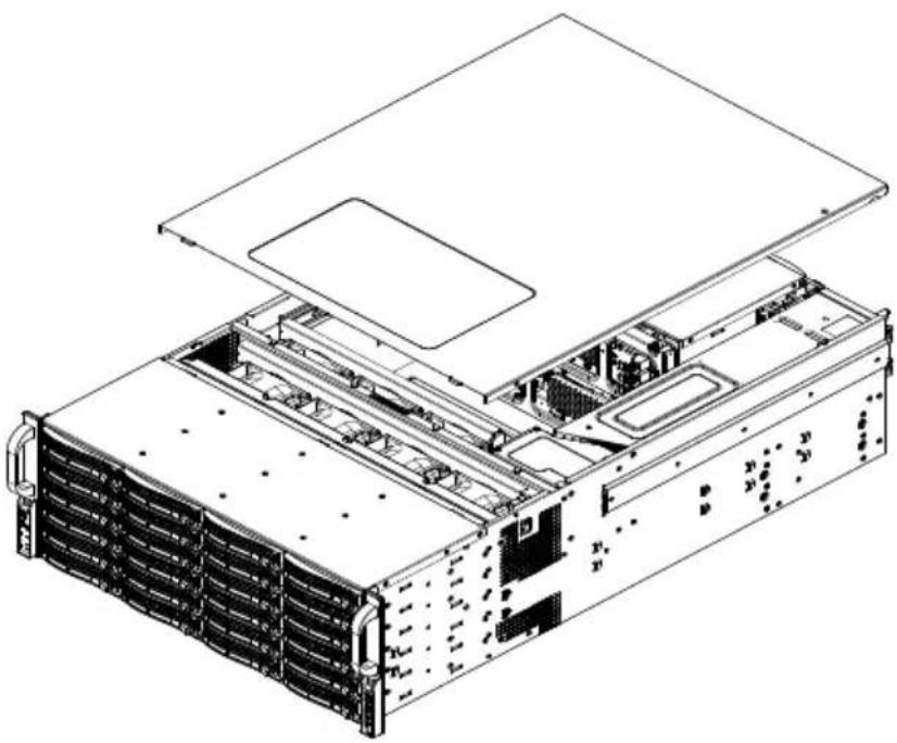 Supermicro Superchassis 847DE2C - 4-2 Removing the Chassis Cover - 1