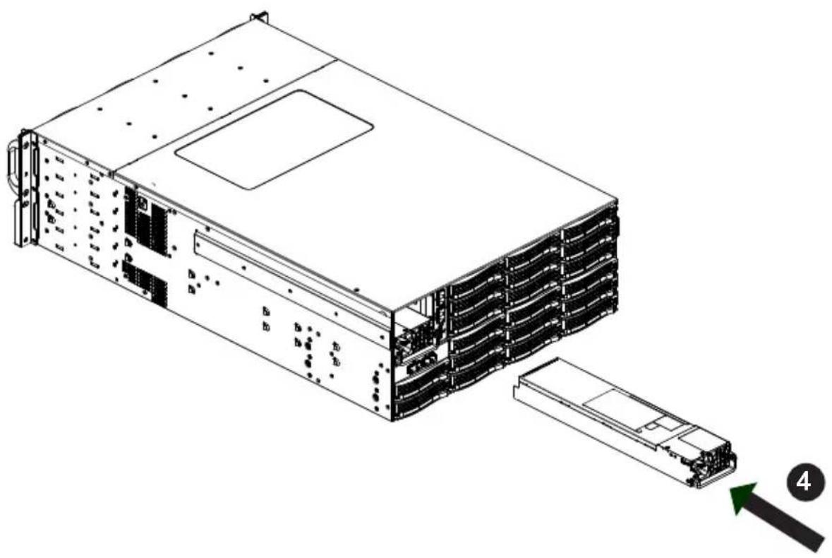 Supermicro Superchassis 847DE2C - Changing the Power Supply: - 1