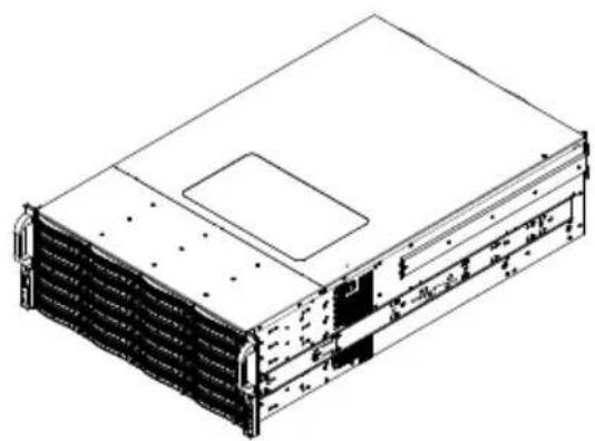 Supermicro Superchassis 847DE2C - Releasing Inner Rail from the Outer Rails - 3