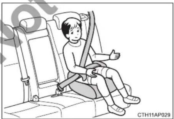 TOYOTA Corolla hatchback hybrid (2017) - Types of child restraints - 3