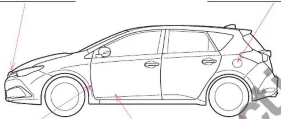 TOYOTA Corolla hatchback hybrid (2017) - GAS STATION INFORMATION - 1