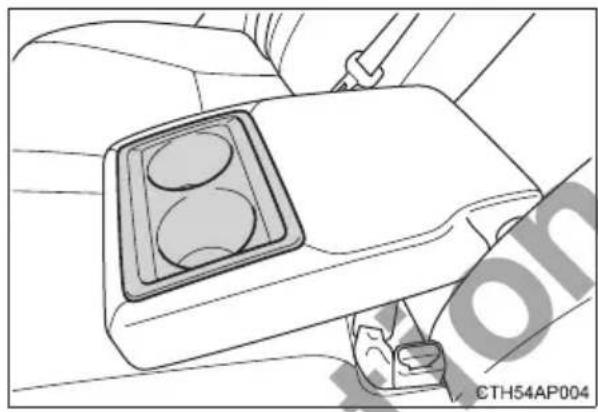TOYOTA Corolla hatchback hybrid (2017) - Cup holders - 2