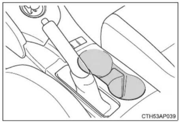 TOYOTA Corolla hatchback hybrid (2017) - Cup holders - 1