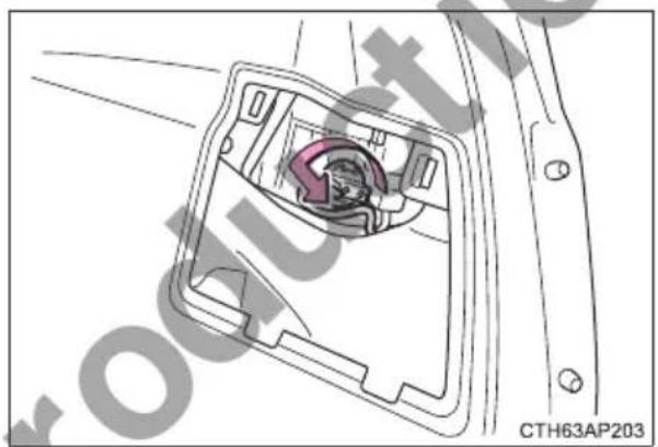 TOYOTA Corolla hatchback hybrid (2017) - ■ Back-up lights - 2
