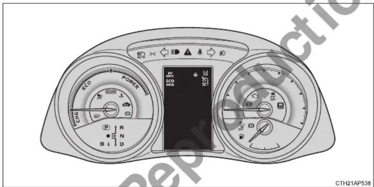 ECO POWER CHG P R N B D HV MODE ECO MODE OUT OFF CTH21AP538