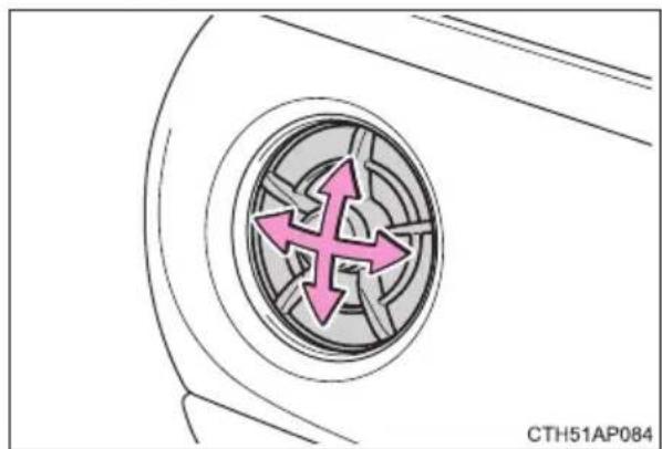 TOYOTA Corolla hatchback hybrid (2017) - ■ Adjusting the position of and opening and closing the air outlets - 2