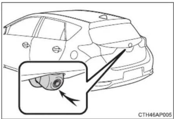 TOYOTA Corolla hatchback hybrid (2017) - ■ Rear view monitor system camera - 1