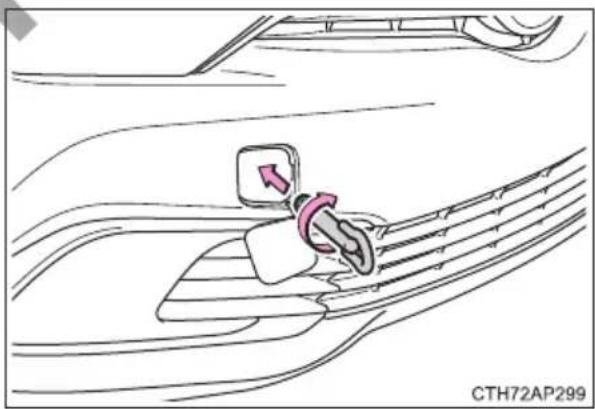 TOYOTA Corolla hatchback hybrid (2017) - Emergency towing procedure - 2