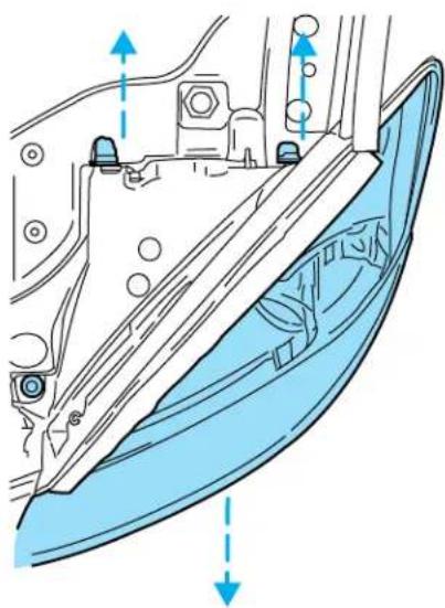 Mercury Sable (2004) - Replacing headlamp bulbs - 1