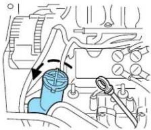 Mercury Sable (2004) - CHECKING AND ADDING POWER STEERING FLUID - 1