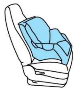 Mercury Sable (2004) - Installing child safety seats with combination lap and shoulder belts - 3