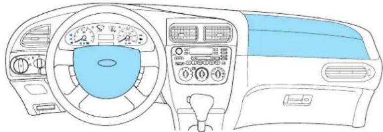 Mercury Sable (2004) - AIR BAG SUPPLEMENTAL RESTRAINT SYSTEM (SRS) - 1