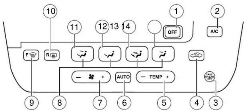 Mercury Sable (2001) - AUTOMATIC TEMPERATURE CONTROL SYSTEM (IF EQUIPPED) - 1