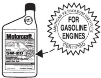 Motorcraft SAR 5W-20 PREMIUM SPRINGHUTIC BANANA MOTATO OIL AMERICAN PETROLEUM INSTITUTE FOR GASOLINE ENGINES CERTIFIED
