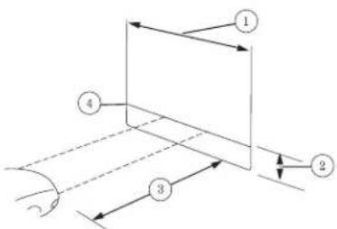 Diagram showing a 3D object with labeled parts and directional arrows indicating motion or force vectors.