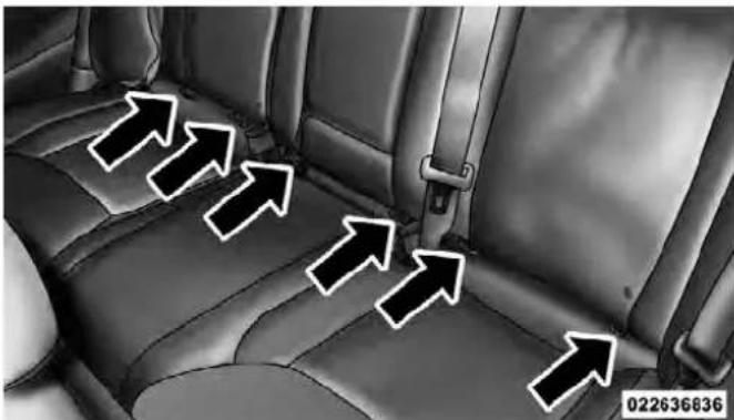 Chrysler 300 SRT (2012) - Lower Anchors and Tether for CHildren (LATCH) - 1