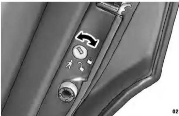 Chrysler 300 SRT (2012) - To Engage Or Disengage The Child-Protection Door Lock System - 1