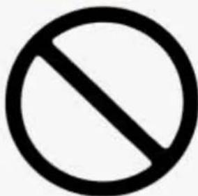 No smoking symbol (circle with diagonal line) indicating no restrictions)