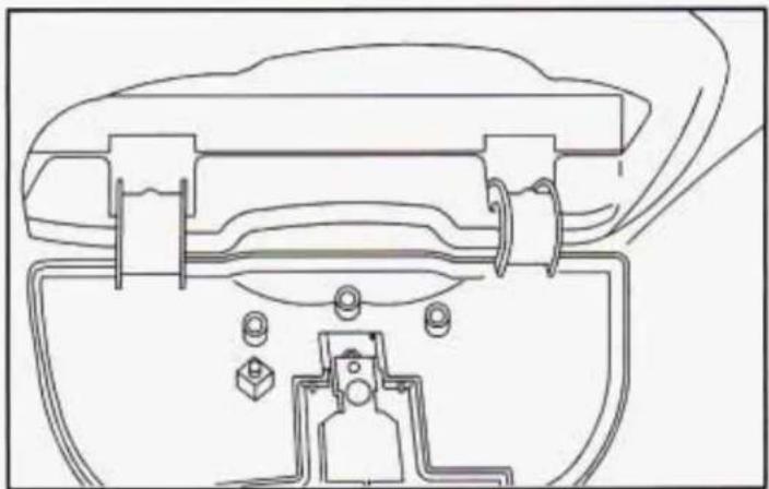 Technical line drawing of a mechanical assembly with no visible text or symbols