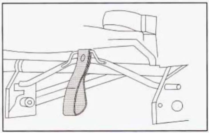 Technical line drawing of a mechanical assembly with no visible text or symbols