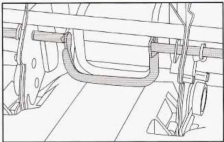 Technical line drawing of a mechanical assembly with no visible text or symbols
