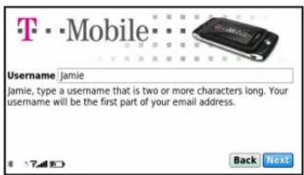 T Mobile Username Jamie jamie, type a username that is two or more characters long. Your username will be the first part of your email address.