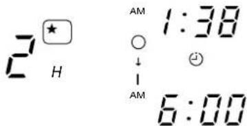 2 H AM 1:38 ↓ - AM 6:00