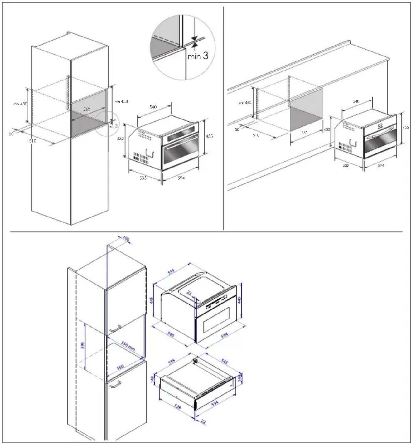 ILVE Combi 45 ILCM45X - FOR THE INSTALLER - 1