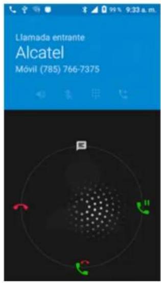 Llamada entrante Alcatel Móvil (785) 766-7375