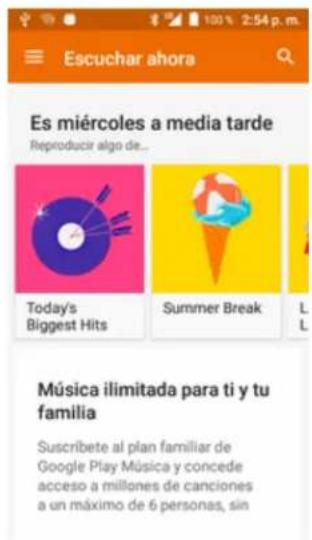 Escuchar ahora Es miércoles a media tarde Reproducir algo de... Today's Biggest Hits Summer Break L Música ilimitada para ti y tu familia Suscribete al plan familiar de Google Play Música y concede acceso a millones de canciones a un máximo de 6 personas, sin