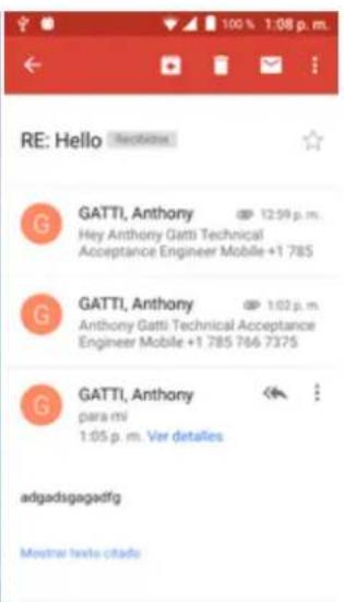 RE: Hello GATTI, Anthony Hey Anthony Gatti Technical Acceptance Engineer Mobile +1 785 GATTI, Anthony Anthony Gatti Technical Acceptance Engineer Mobile +1 785 766 7375 GATTI, Anthony para mi 1:05 p. m. Ver detares adgadsgagadfg Mostrar texta citado