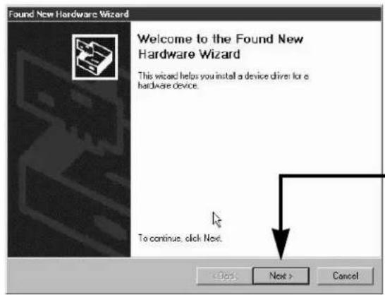 Found New Hardware Wizard Welcome to the Found New Hardware Wizard This wizard helps you install a device driver for a hardware device. To continue, click Next. < Back Next > Cancel