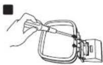 PIONEER HTP-LX70 - Assemble the AM loop antenna. - 3