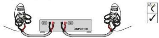 R L AMPLIFIER X8 ✓
