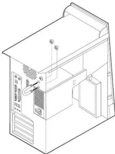 IBM 8306 - Installing a rope clip in Types 8307, 8308, 8310, 8311, 8314, and 8315 - 2