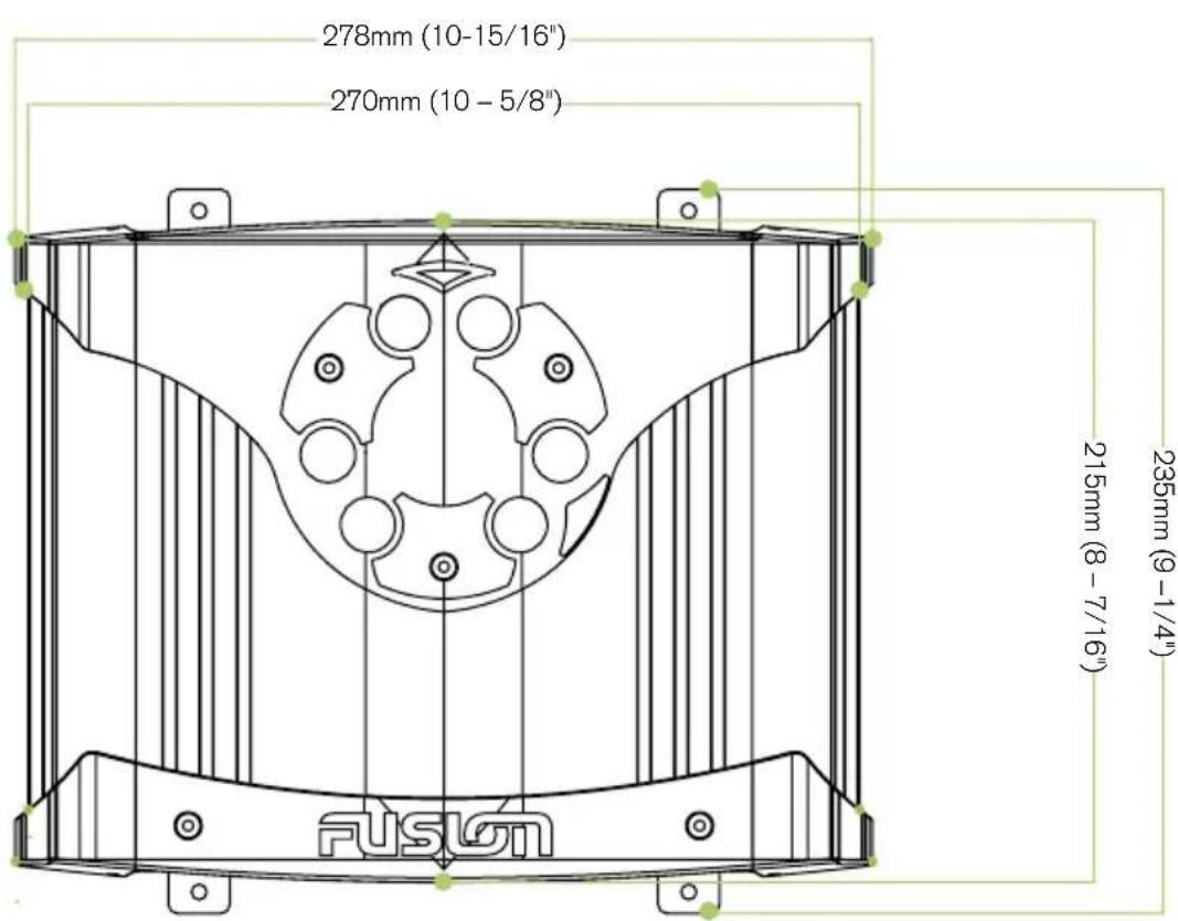 278mm (10-15/16") 270mm (10 - 5/8") 235mm (9-1/4") 215mm (8 - 7/16") FUSIGN