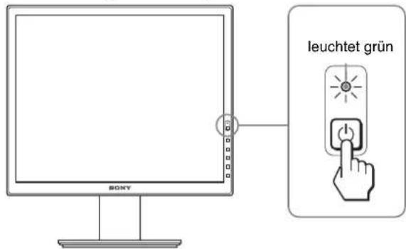 leuchtet grün SONY