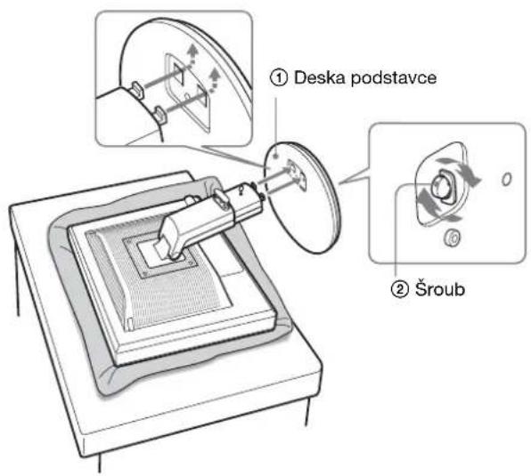 SONY SDM-S75F - Instalace 1: Sestavte podstavec - 2