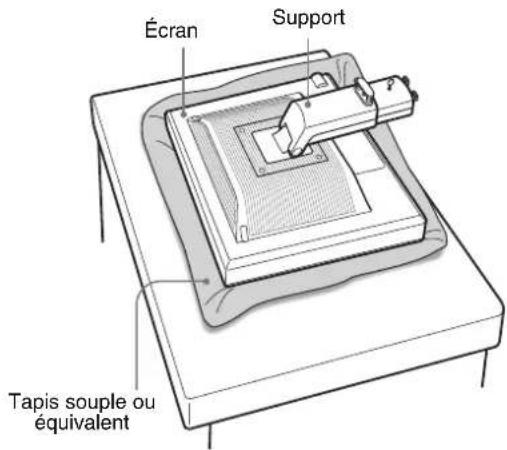 Écran Support Tapis souple ou équivalent
