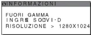 SONY SDM-S75F - Se viene visualizzato "RISOLUZIONE > 1280 × 1024" - 1