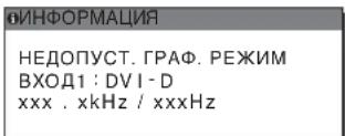 SONY SDM-S75F - Если на экране отображается "xxx.xkHz/ xxxHz" - 1
