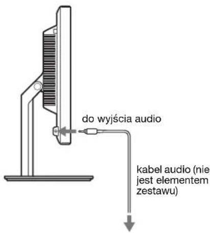 do wyjścia audio kabel audio (nie jest elementem zestawu)