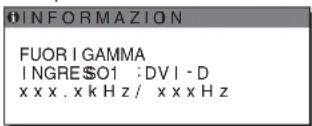 SONY SDM-S95FR - Se viene visualizzato "xxx.xkHz/ xxxHz" - 1