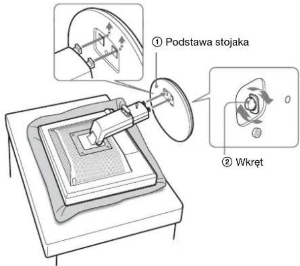 ① Podstawa stojaka ② Wkręt