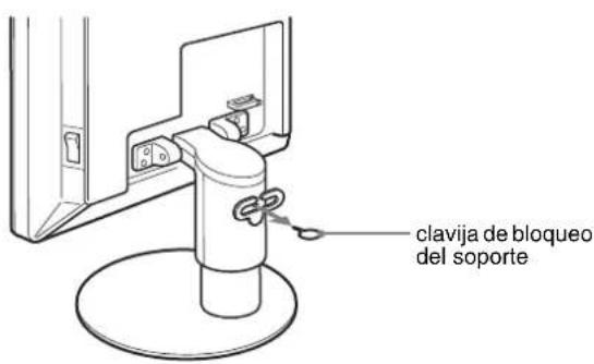 clavija de bloqueo del soporte