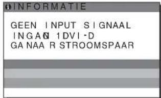 SONY SDM-S73E - Ais "GEEN INPUT SIGNAAL" op het scherm verschijnt - 2