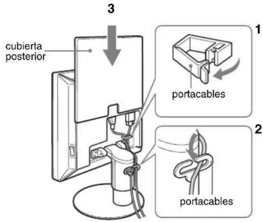 cubierta posterior 3 1 portacables 2 portacables