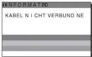INFORMATI KABEL N I CHT VERBUND NE