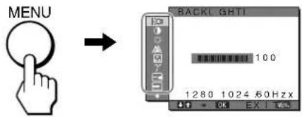 MENU BACKL GHTI 100 1280 1024.60Hzx
