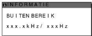 SONY SDM-S73E - Als "xxx.x kHz/xxx Hz" wordt weergegeven - 1